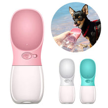 Load image into Gallery viewer, 350 ML Tragbare Reise Wasser Feeder Haustiere Hunde Fütterung Wasser Flasche Dicht Outdoor Hund Haustiere Trinken Wasser Flasche