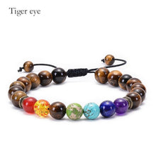 Load image into Gallery viewer, 7 CHAKRA LAVA STEIN DIFFUSER ARMBAND