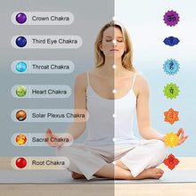 Load image into Gallery viewer, 7 Chakra Armband Männer Wome Lava Rock Aromatherapie Ätherisches Öl Diffusor Armband Geflochtene Natürliche Stein Yoga Perlen Armband