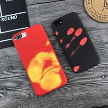 Load image into Gallery viewer, Capa Für iphone 7 7 Plus Fall Lustige Thermische Sensor Abdeckung Für iphone 6 6s Plus Funda Mode Physikalische thermische verfärbung Shell